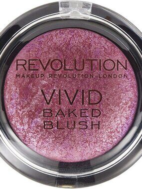REVOLUTION Vivid Baked Blush One for Playing Games- Pink with Shimmer